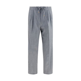 Brunello Cucinelli Graue Hose aus Ovis Aries Wolle