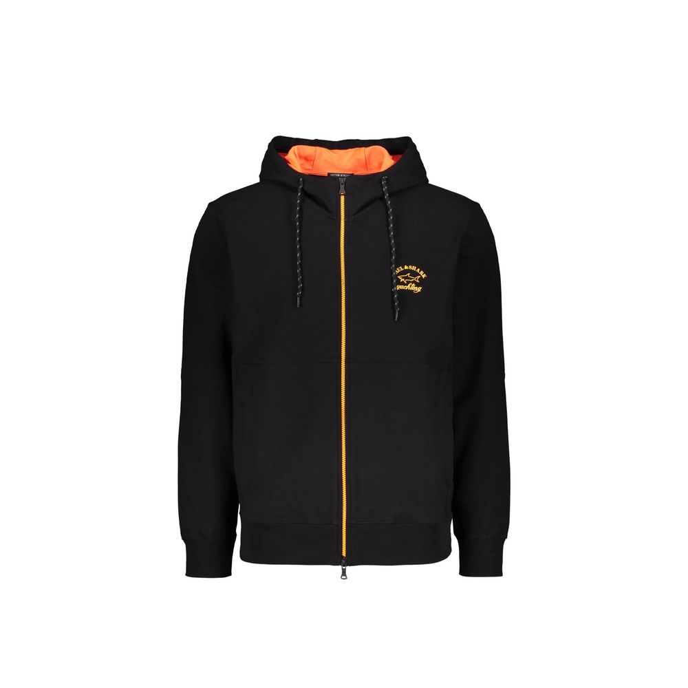 Paul & Shark Schwarzer Baumwoll-Sweatshirt