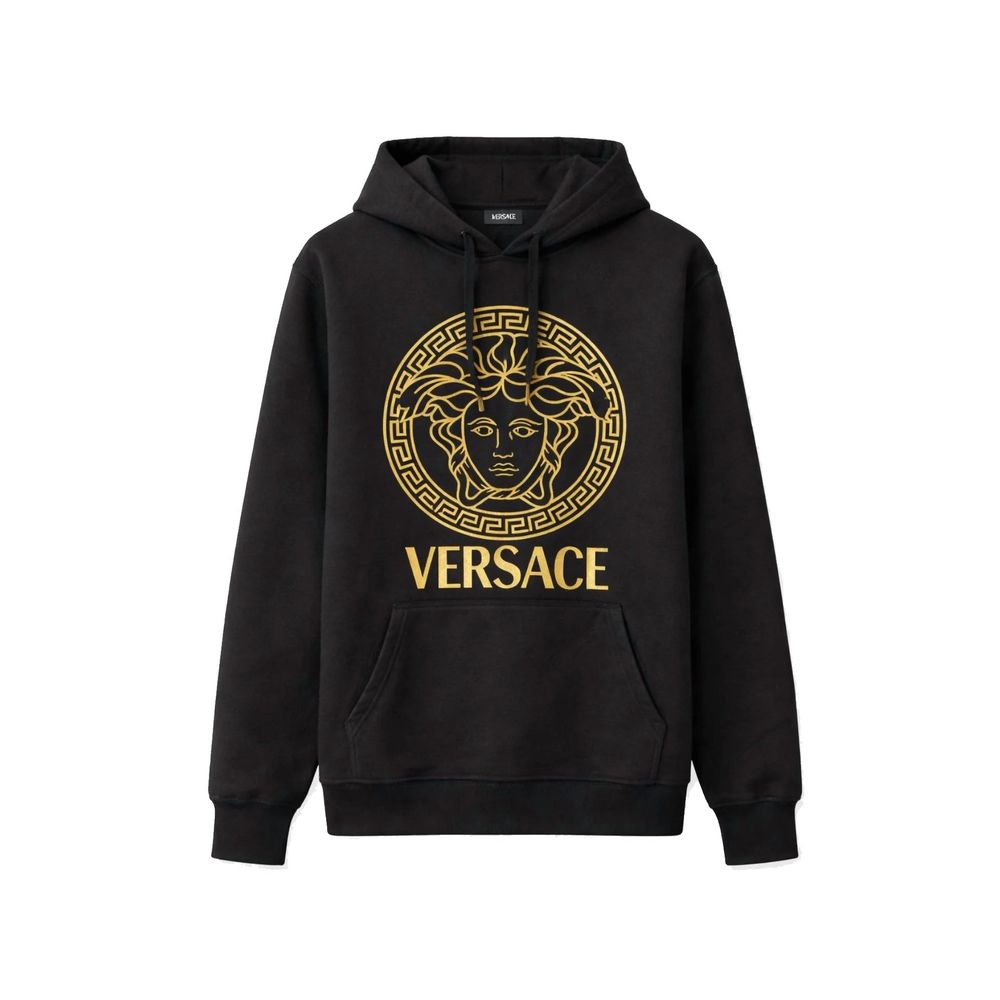 Versace Schwarzer Baumwoll-Hoodie