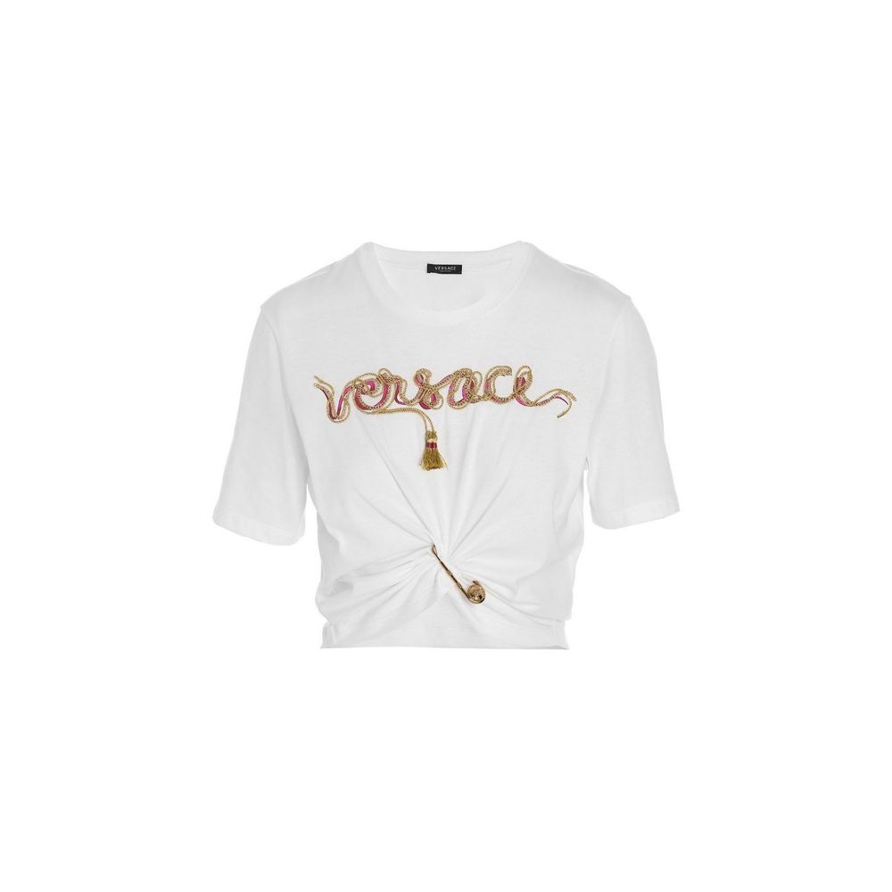 Versace Weißes Baumwoll-T-Shirt