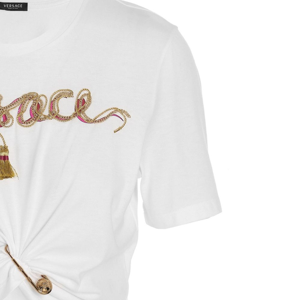 Versace Weißes Baumwoll-T-Shirt
