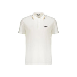 Versace Weißes Poloshirt aus Baumwolle