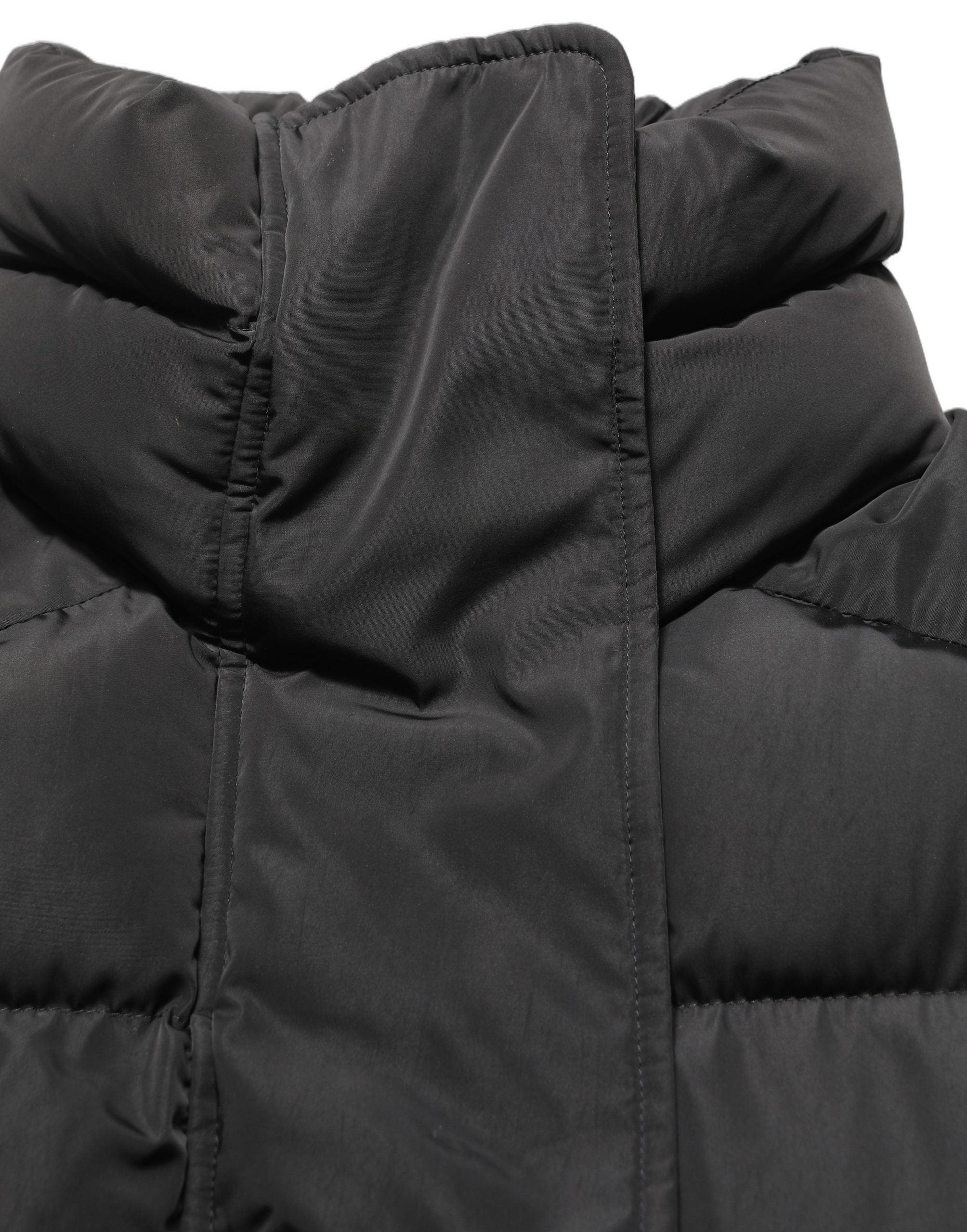 Dolce & Gabbana Schwarze ärmellose Steppjacke aus Polyester für Herren