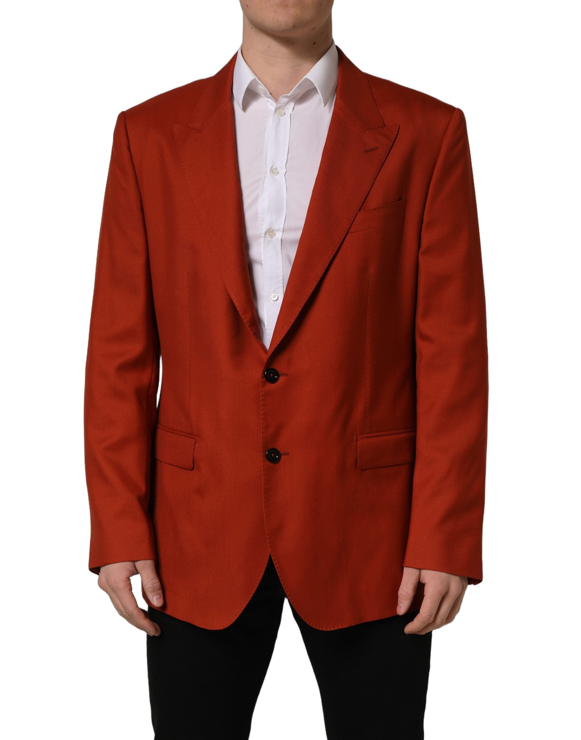 Dolce & Gabbana Roter Kaschmir-Sakko mit Einreiher