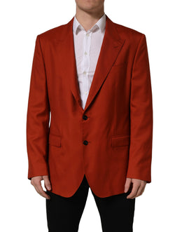 Dolce & Gabbana Roter Kaschmir-Sakko mit Einreiher