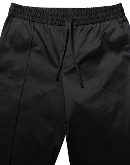 Dolce & Gabbana Schwarze Baumwoll-Jogginghose mit Kordelzug für Herren