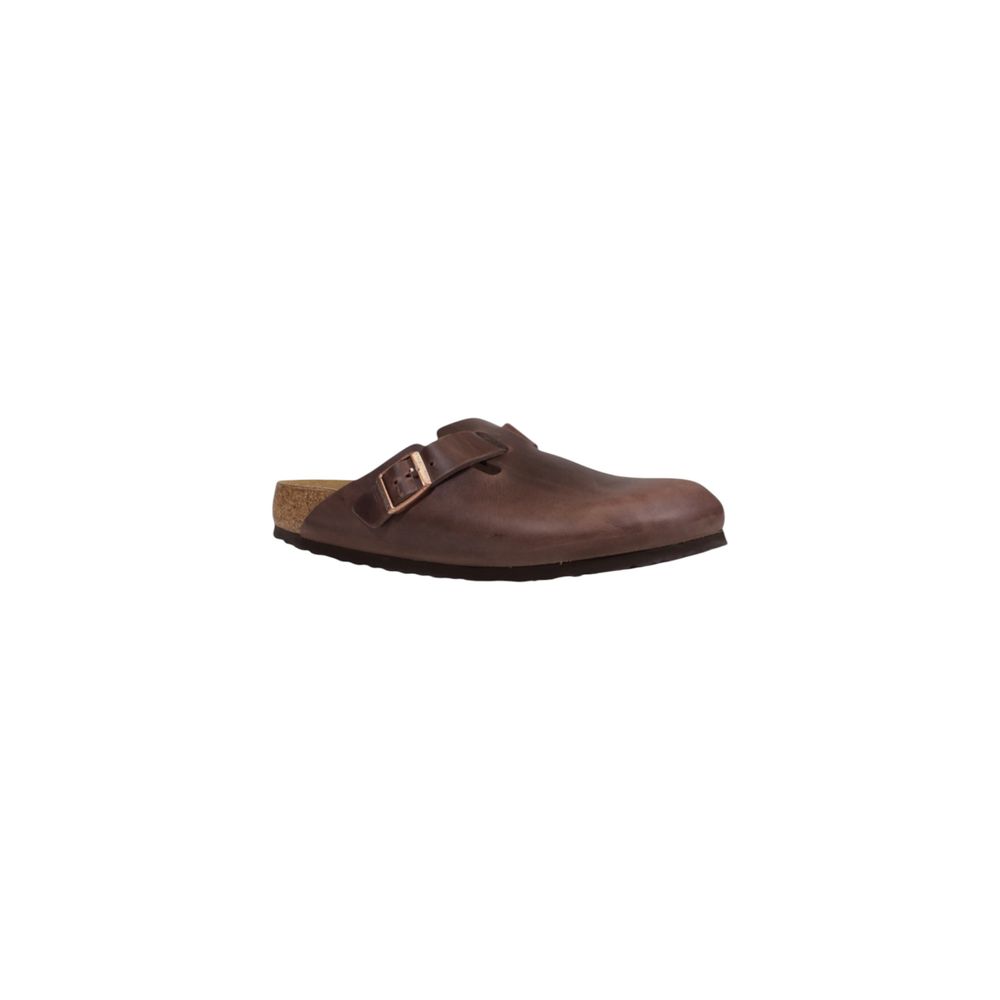 Birkenstock Braune Leder-Clogs