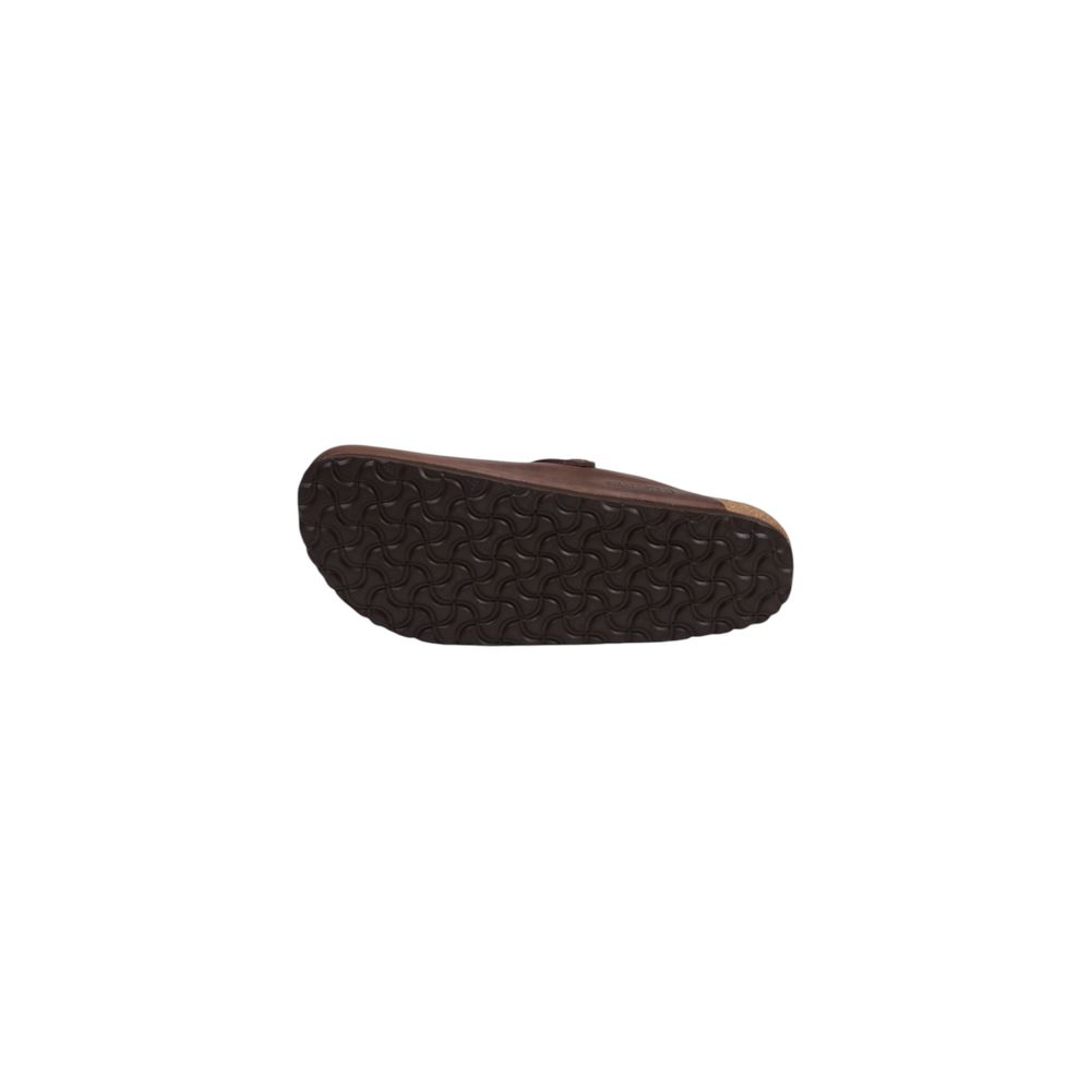 Birkenstock Braune Leder-Clogs