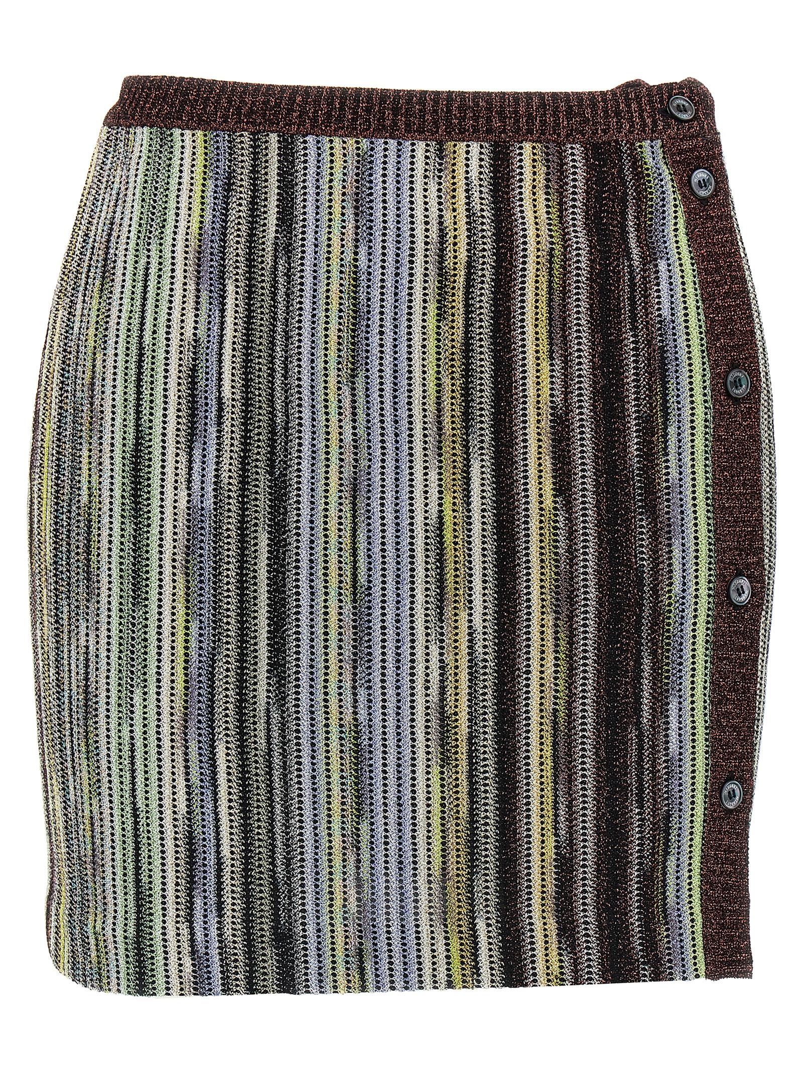 Missoni Mehrfarbiger Viskose-Maxirock