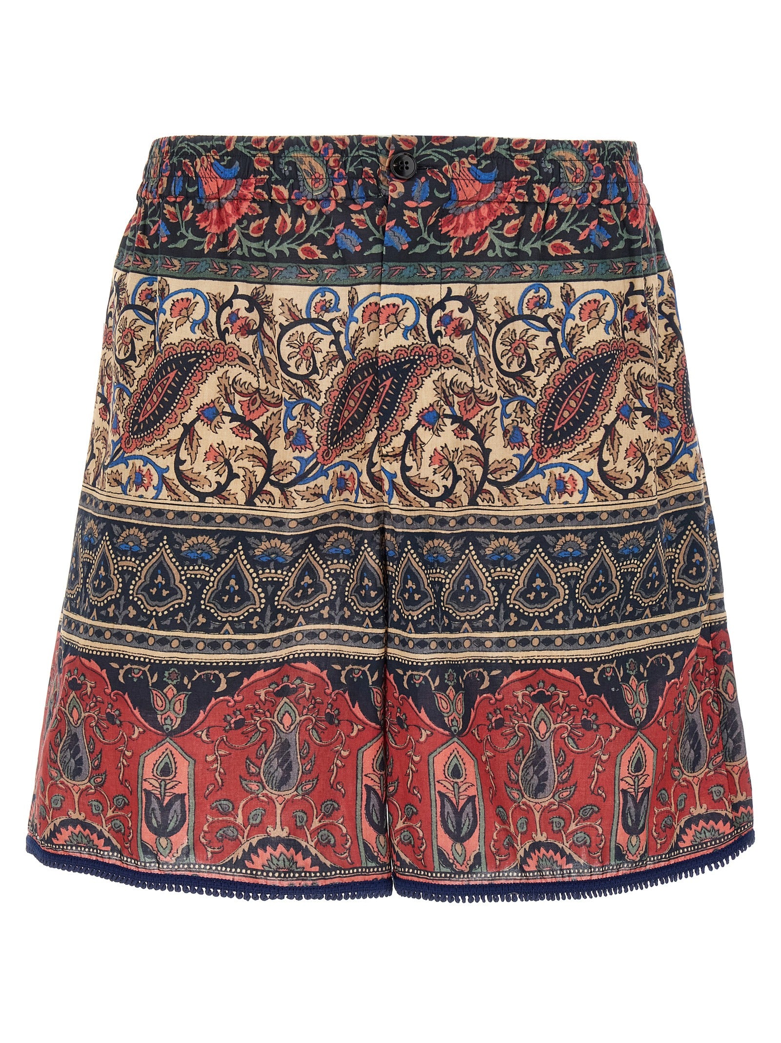 Valentino Garavani Mehrfarbige Baumwoll-Bermudashorts