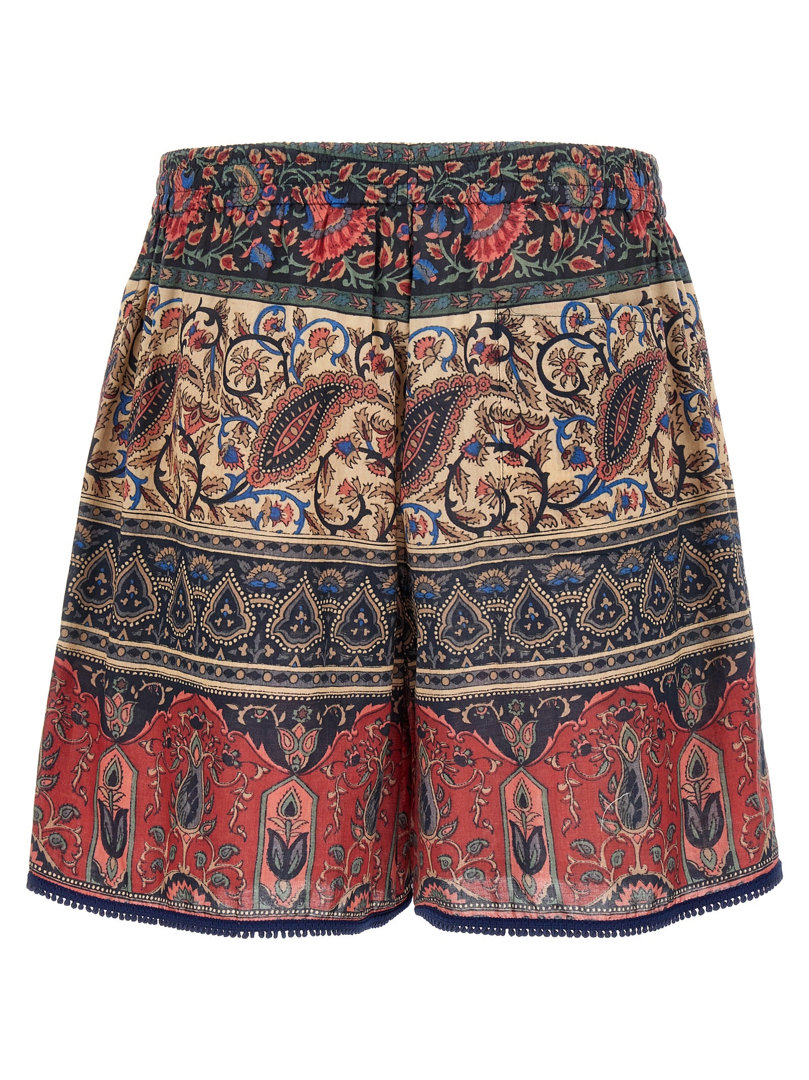 Valentino Garavani Mehrfarbige Baumwoll-Bermudashorts
