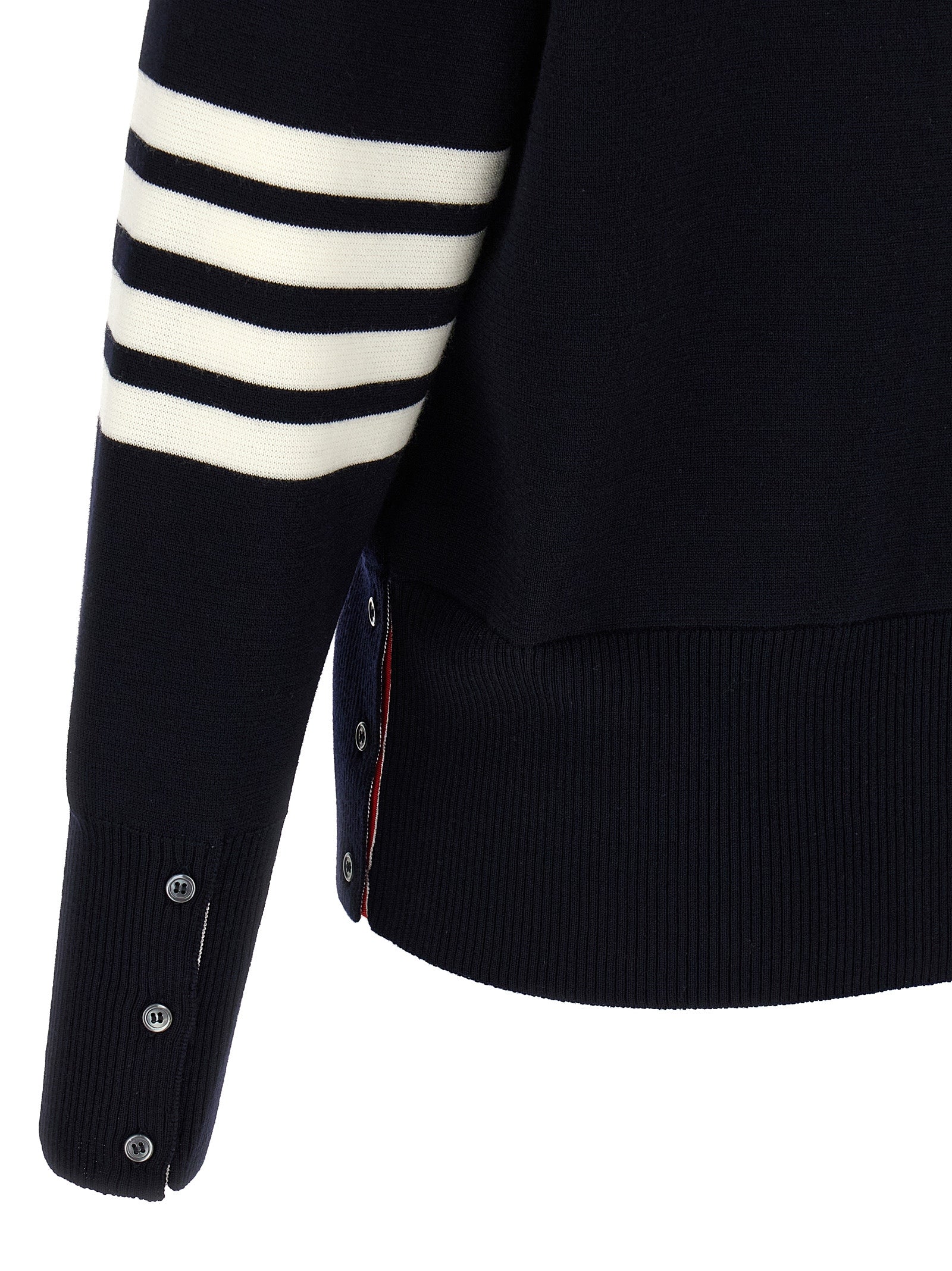 Thom Browne Blauer Cardigan aus Schurwolle