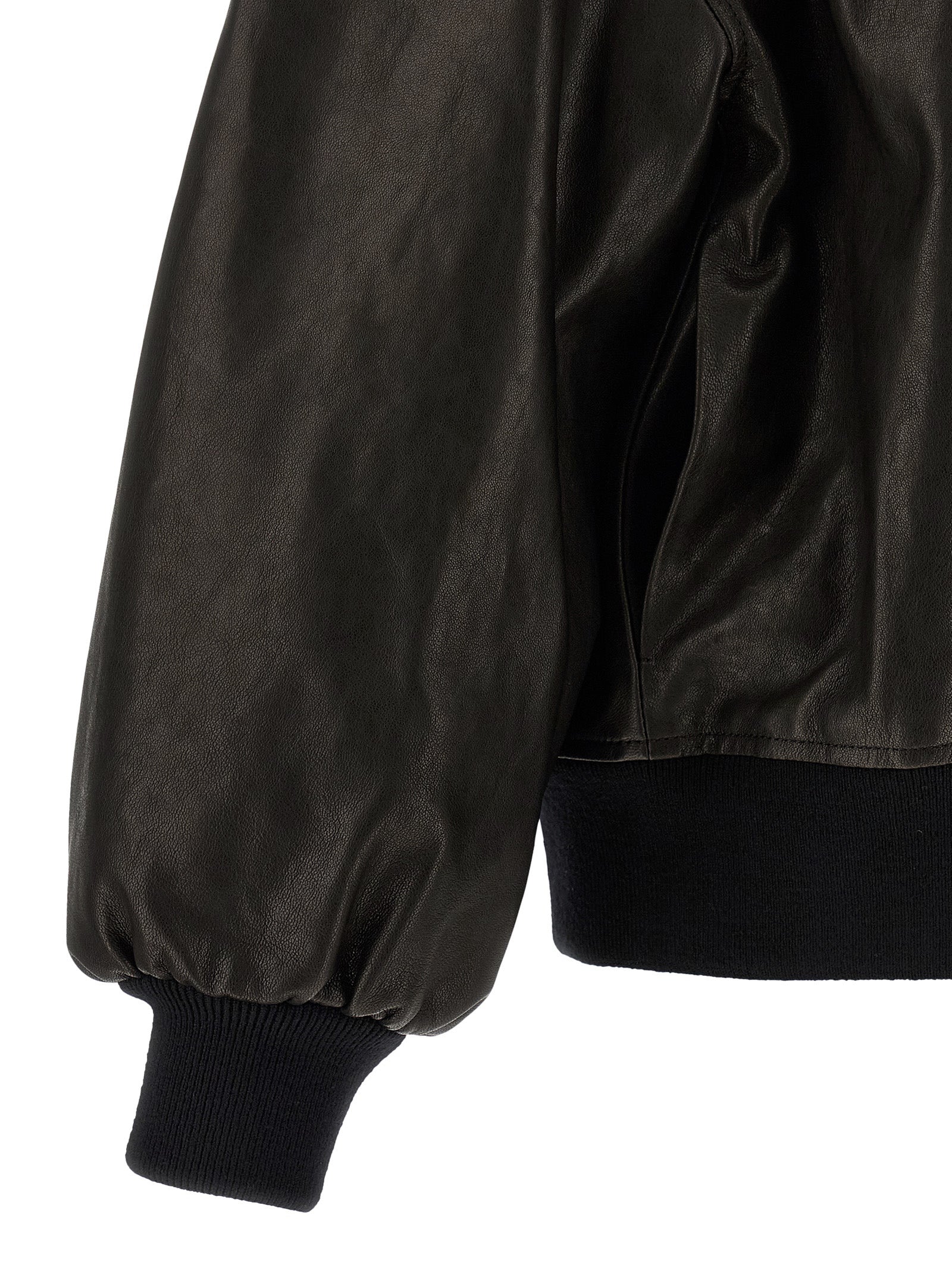 Khaite Schwarze Lammlederjacke