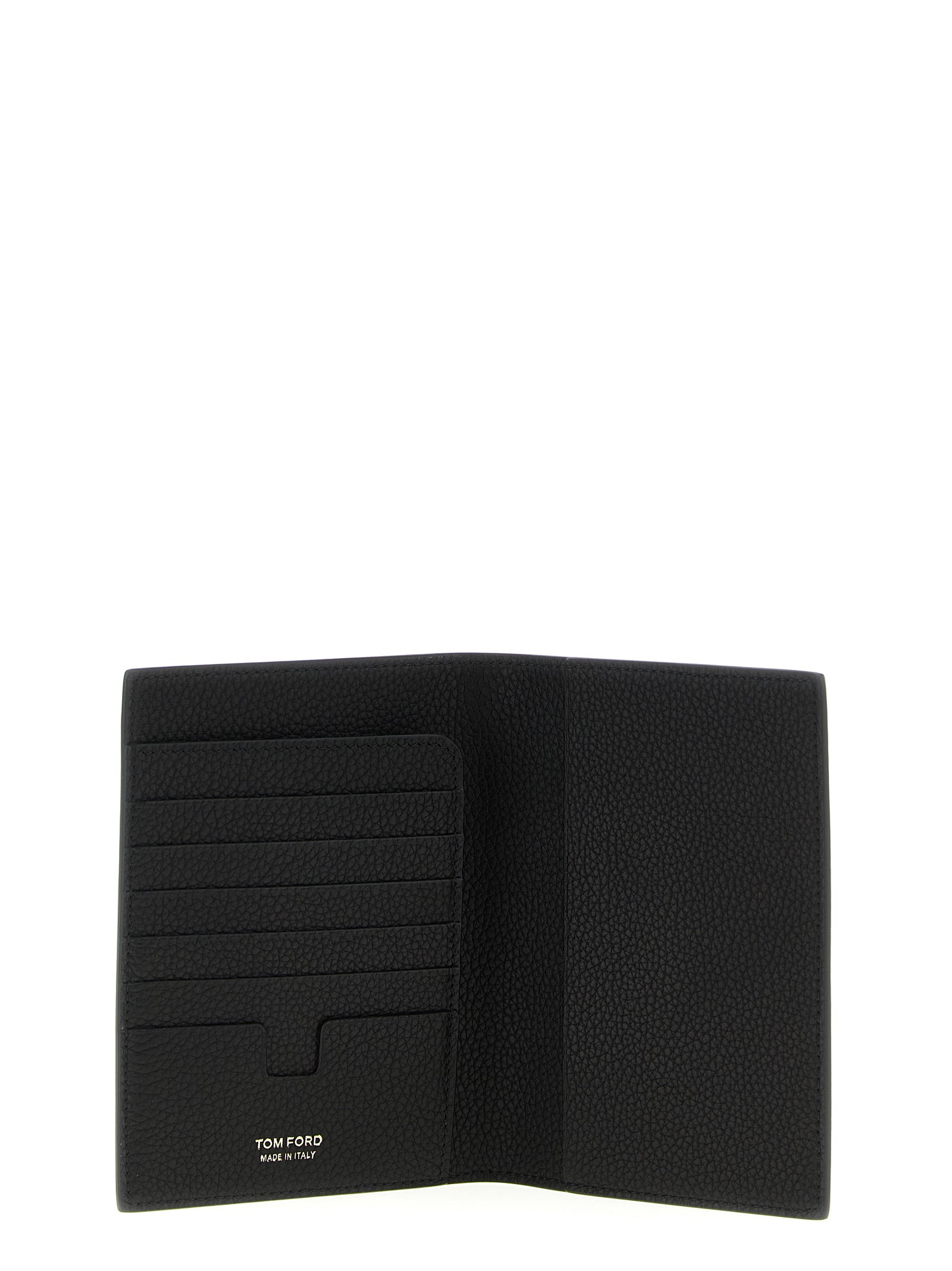 Tom Ford Schwarzes Kalbsleder Portemonnaie