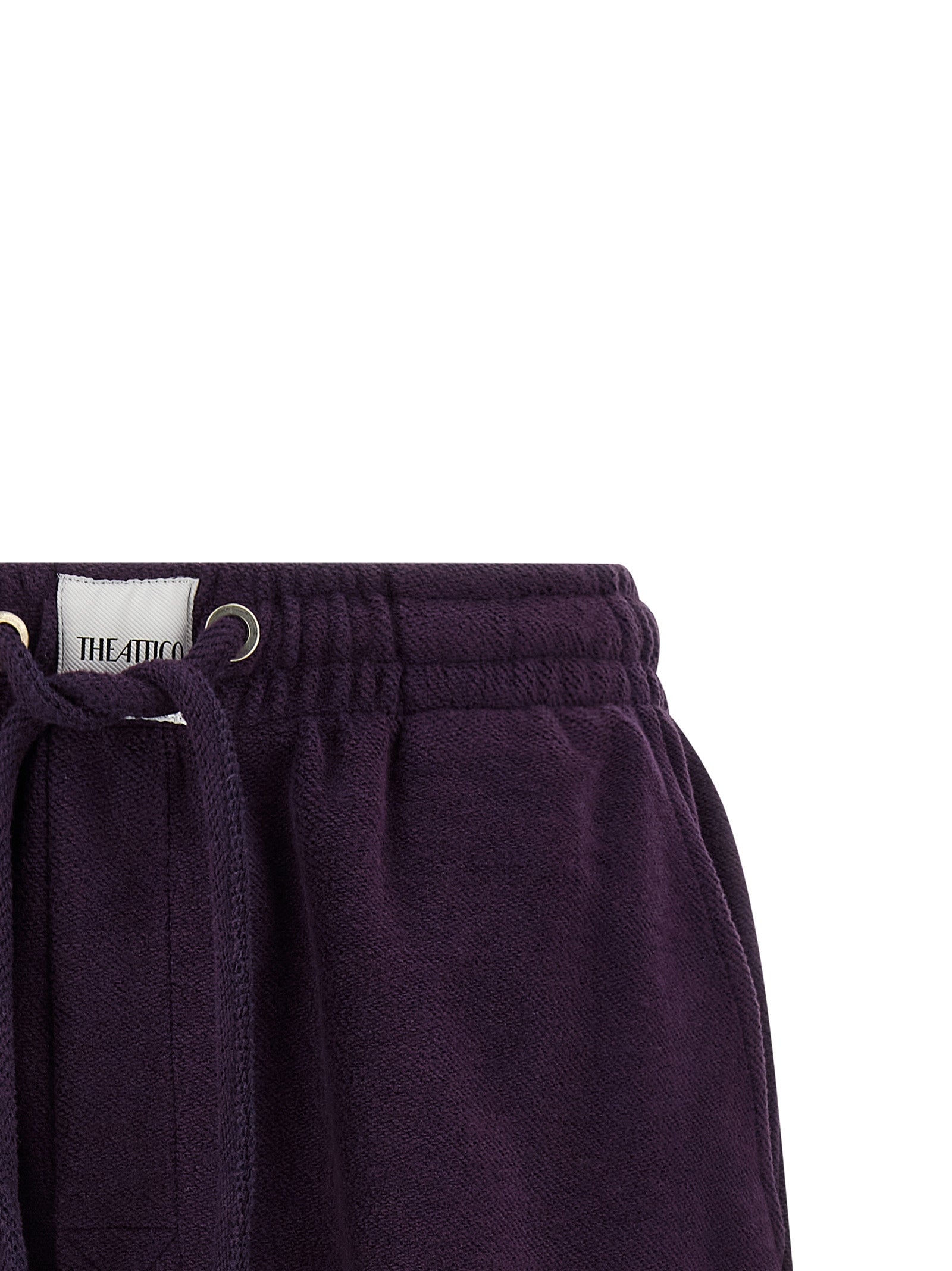 The Attico Lila Baumwoll-Bermudashorts