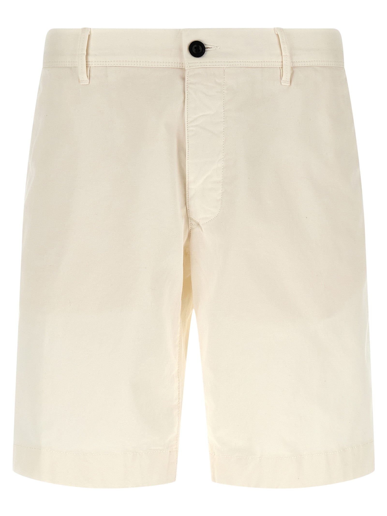 Incotex Weiße Baumwoll-Bermudashorts
