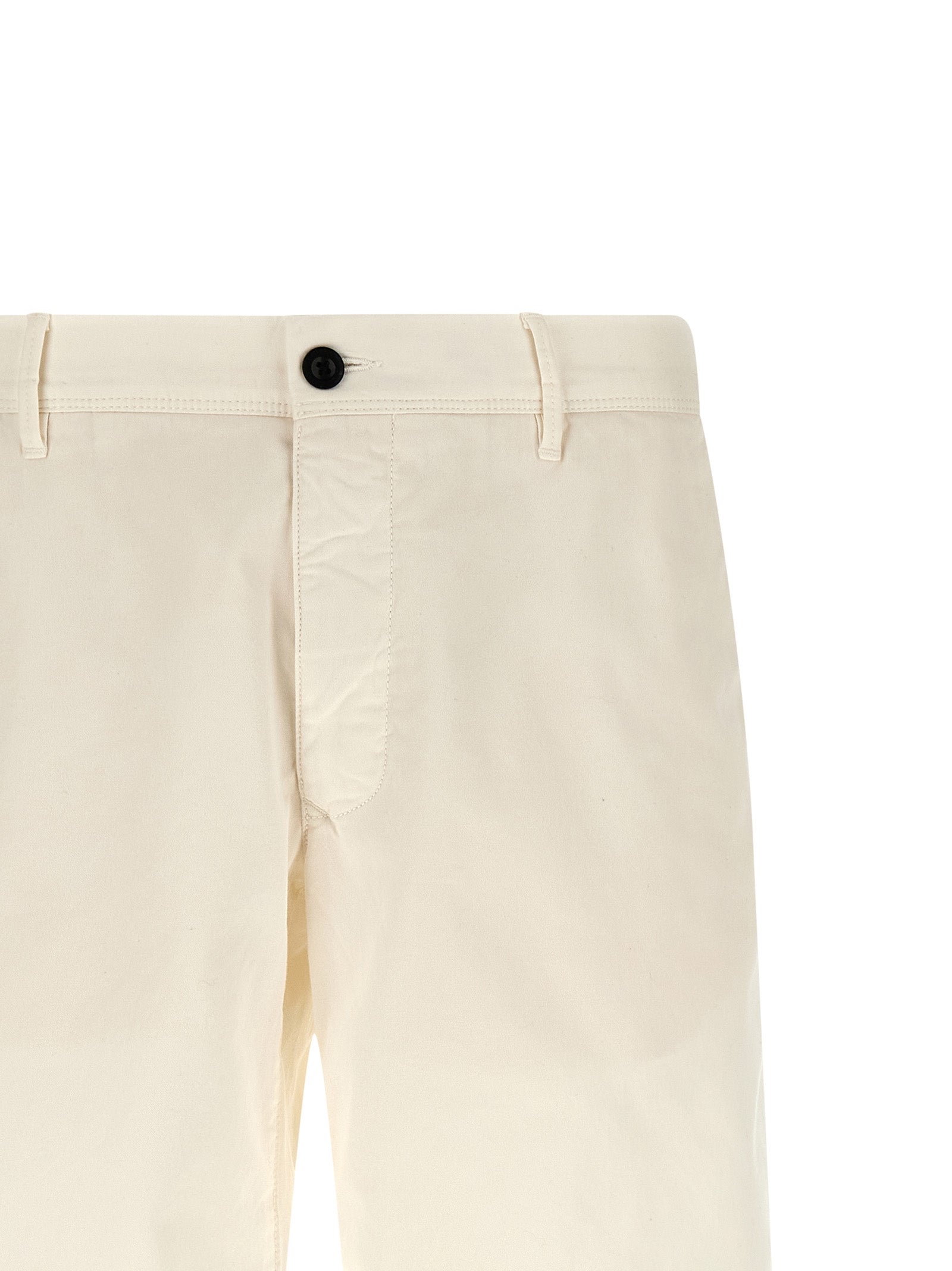 Incotex Weiße Baumwoll-Bermudashorts