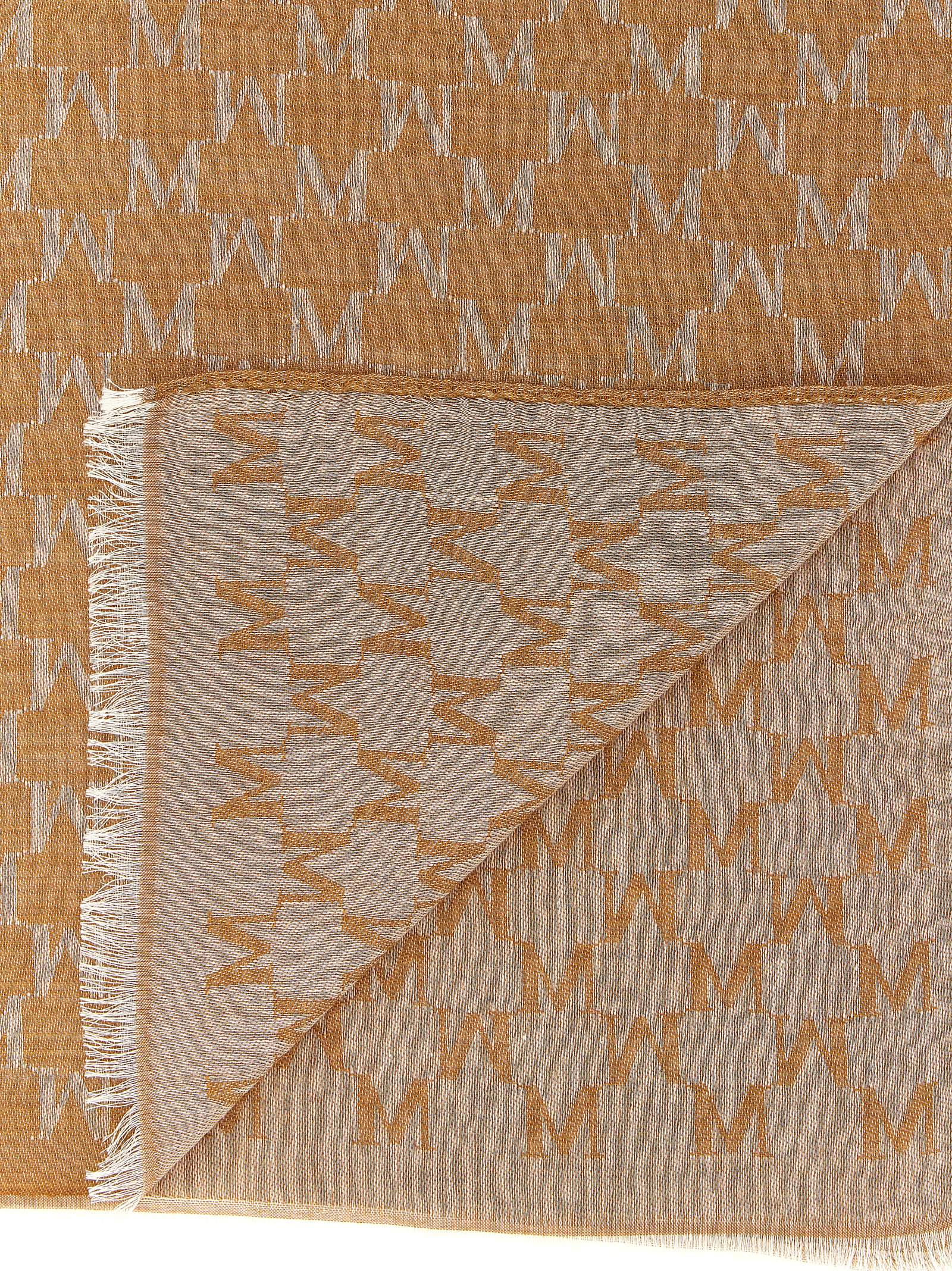 Max Mara Brauner Baumwoll-Foulard
