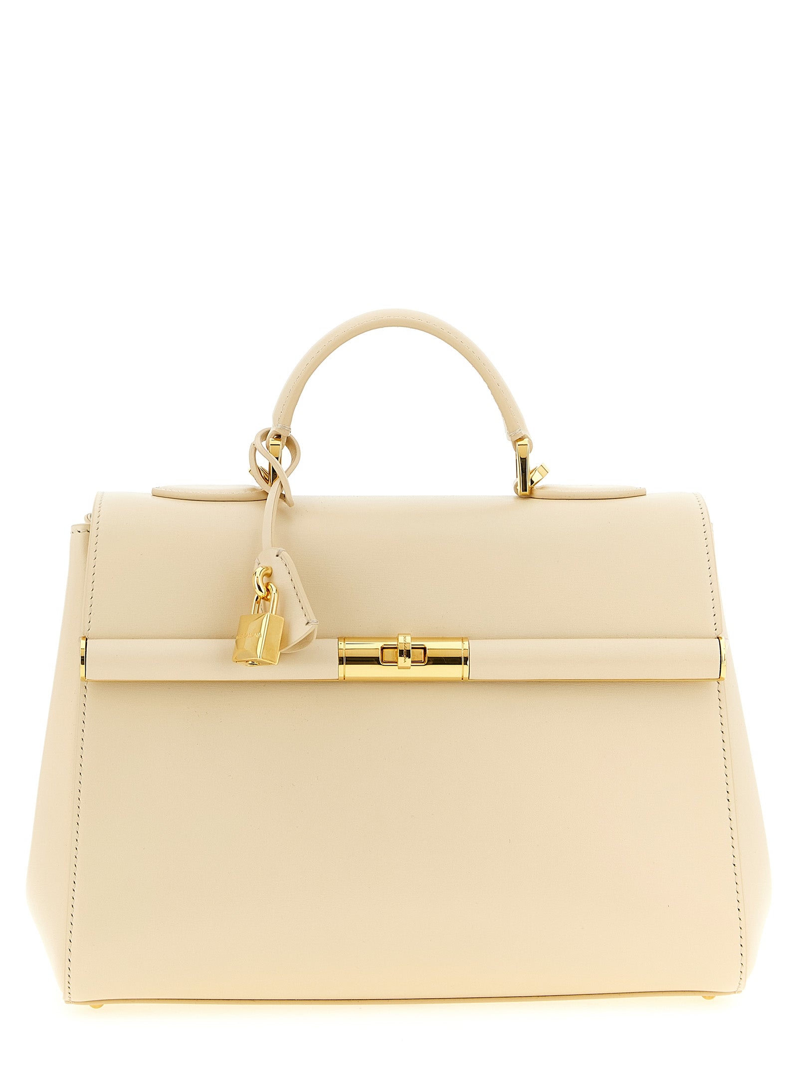 Dolce & Gabbana Weiße Lammleder-Handtasche