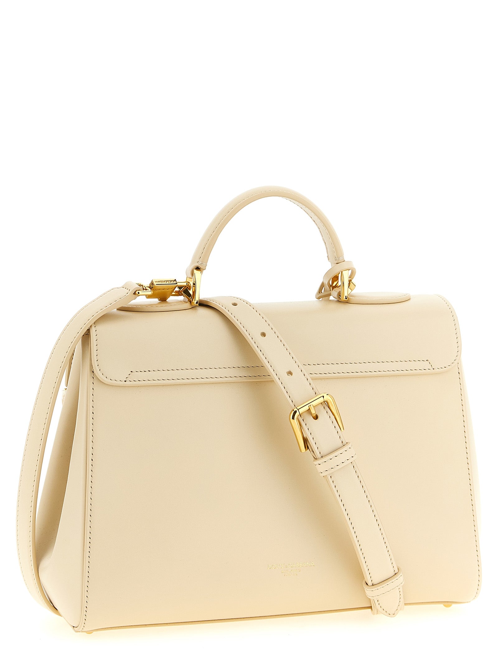 Dolce & Gabbana Weiße Lammleder-Handtasche