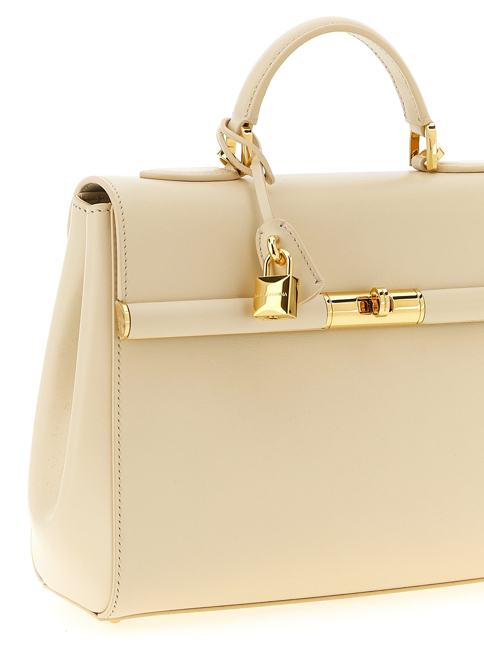 Dolce & Gabbana Weiße Lammleder-Handtasche