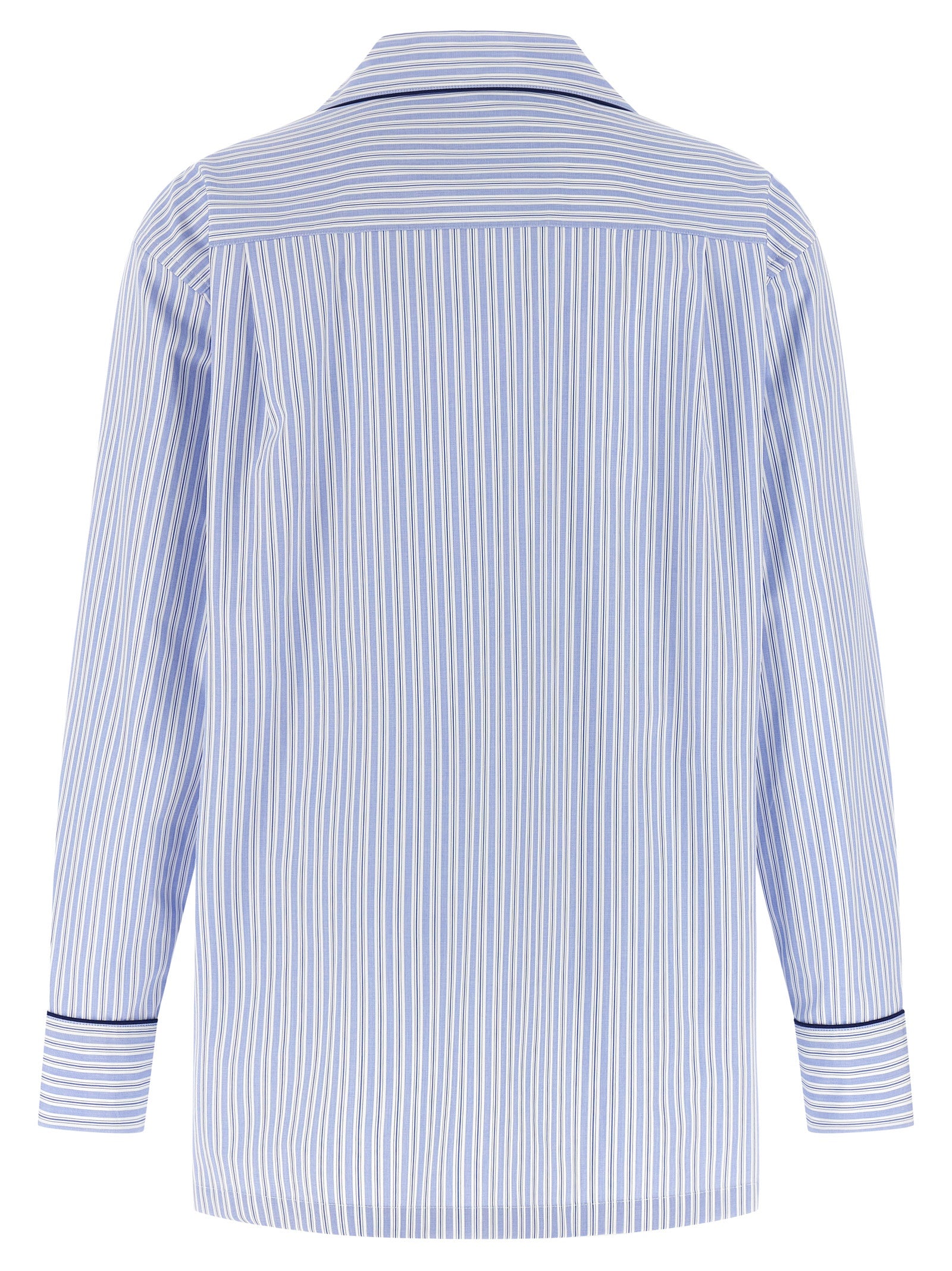 Dolce & Gabbana Blaue Baumwollbluse