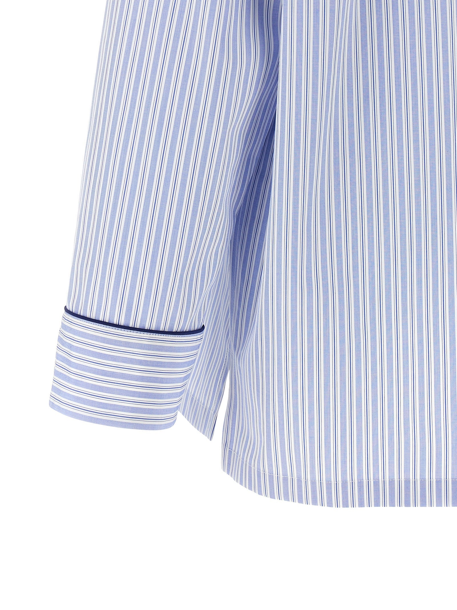 Dolce & Gabbana Blaue Baumwollbluse