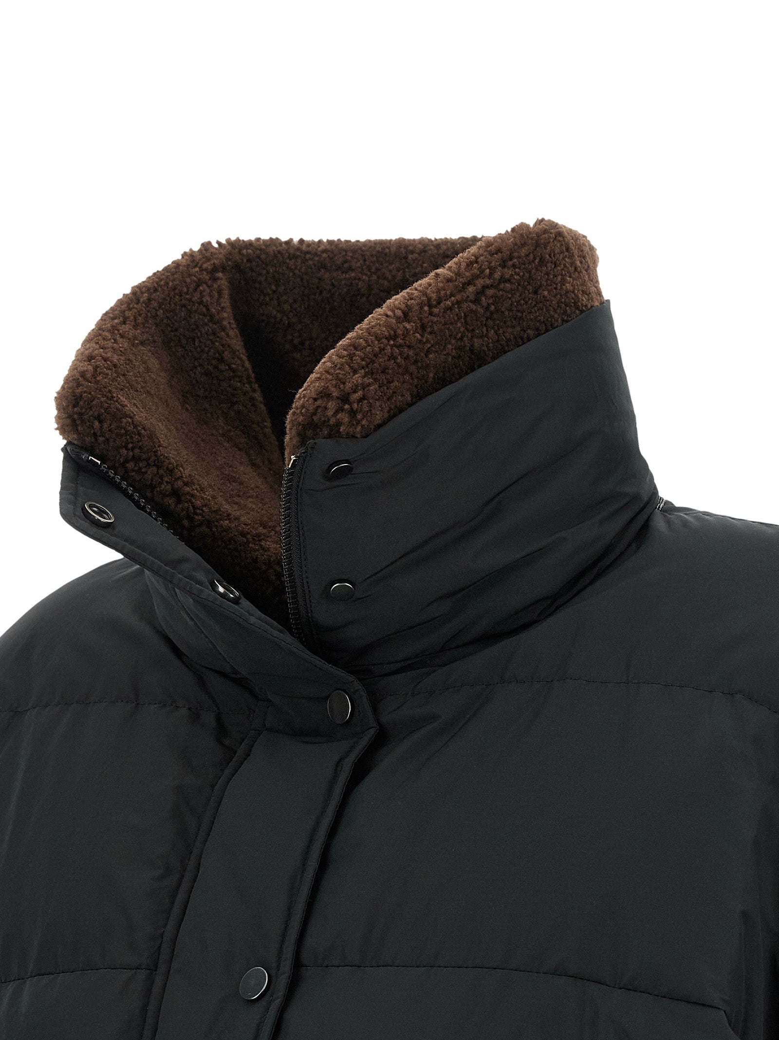 Brunello Cucinelli Schwarze Baumwoll-Shell-Jacke
