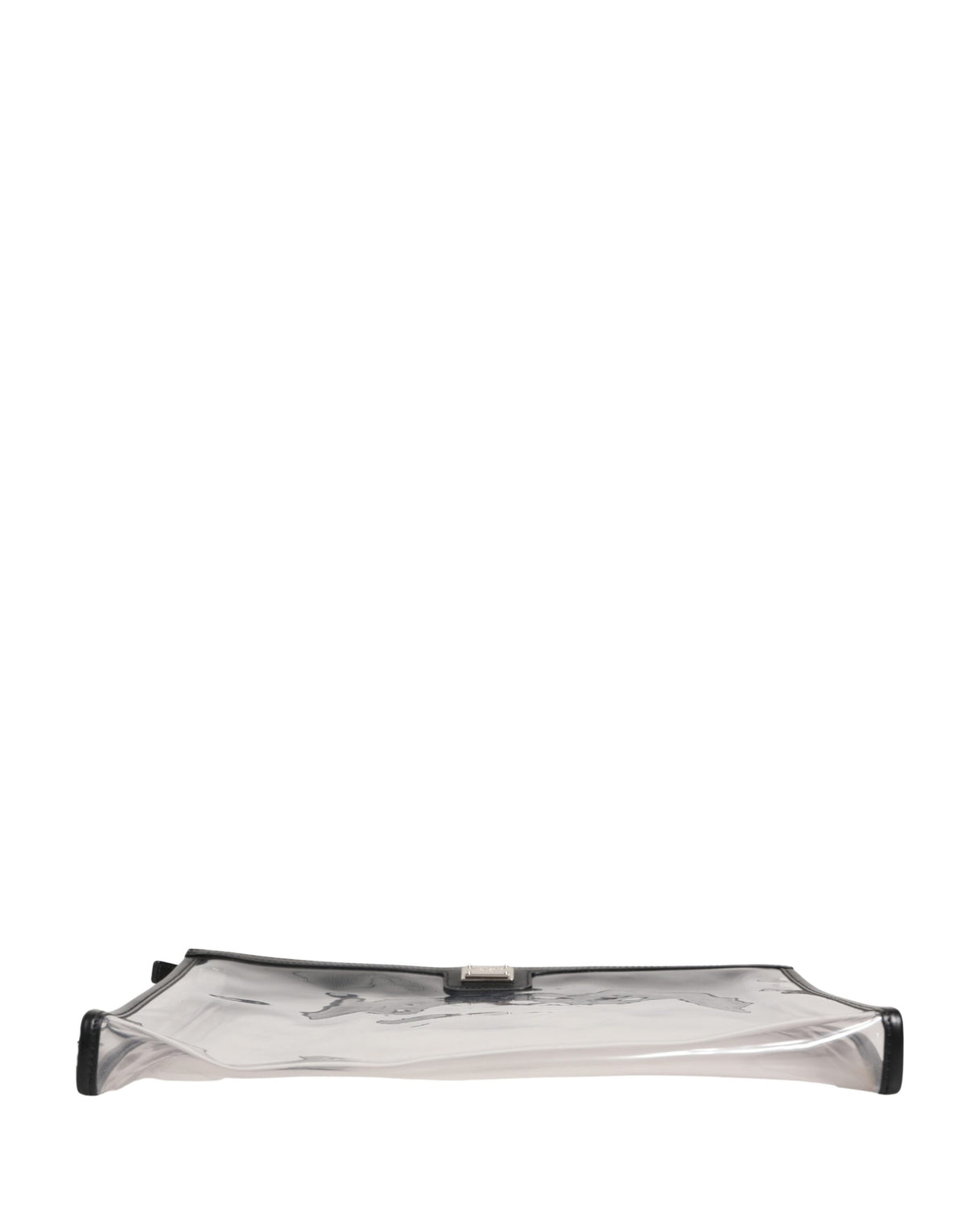 Dolce & Gabbana Transparente PVC Clutch Geldbörse mit Logo-Plakette