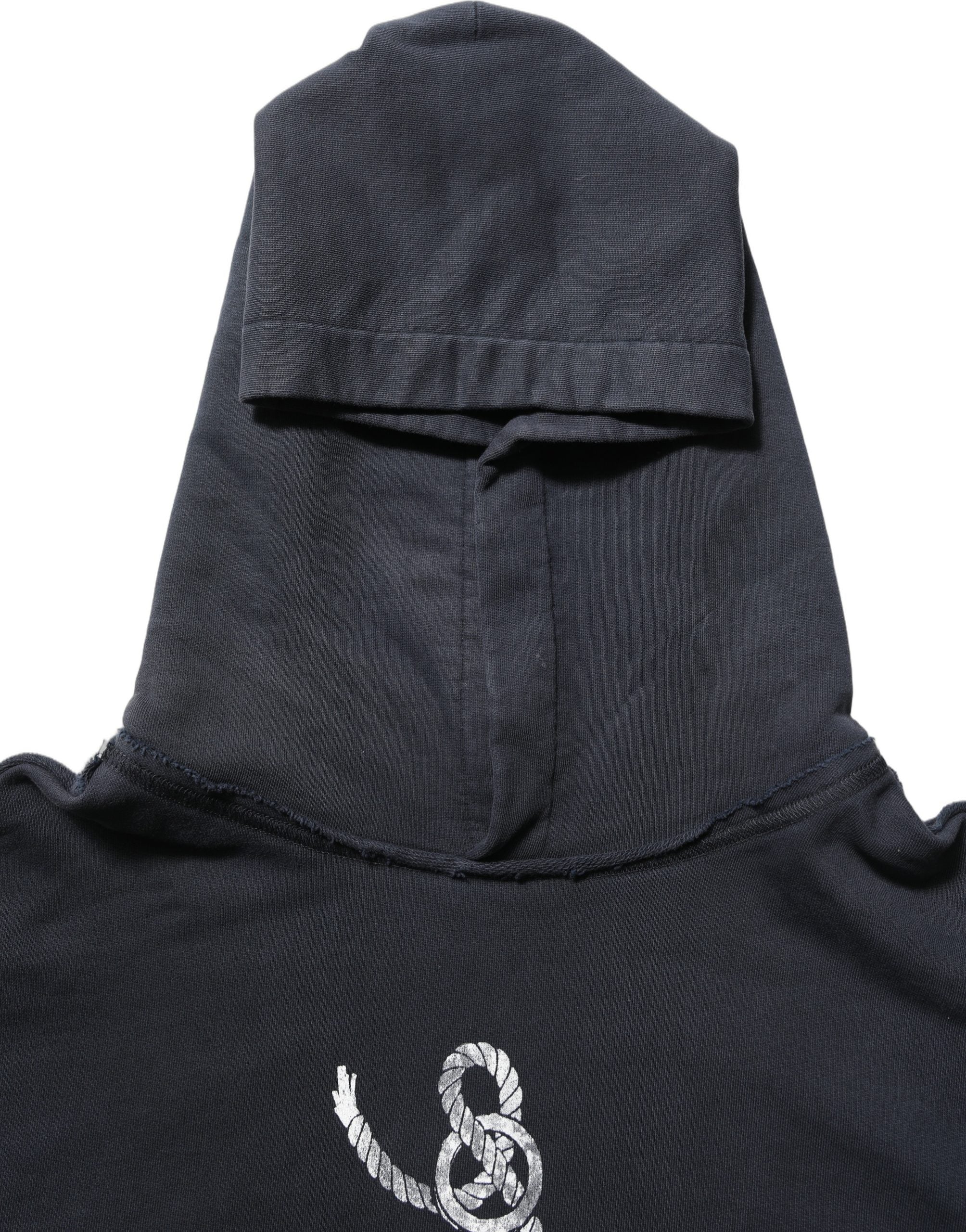 Dolce & Gabbana Kapuzenpullover mit schwarzem Anker-Print