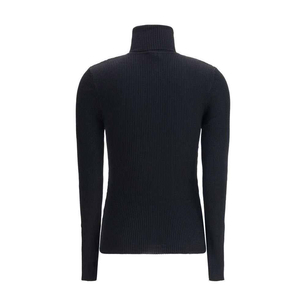 Wolford Schwarzer Wollrollkragenpullover
