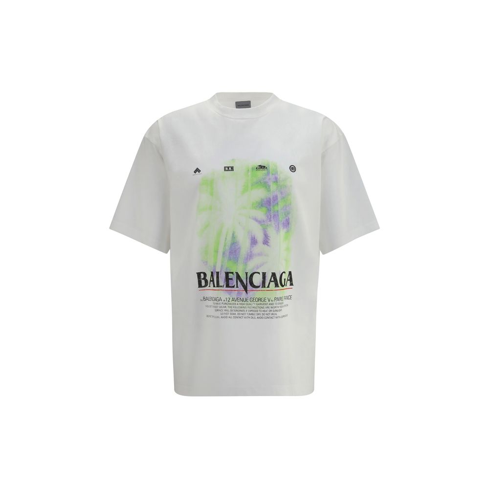 Balenciaga Weißes Baumwoll-T-Shirt