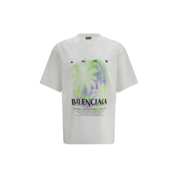 Balenciaga Weißes Baumwoll-T-Shirt