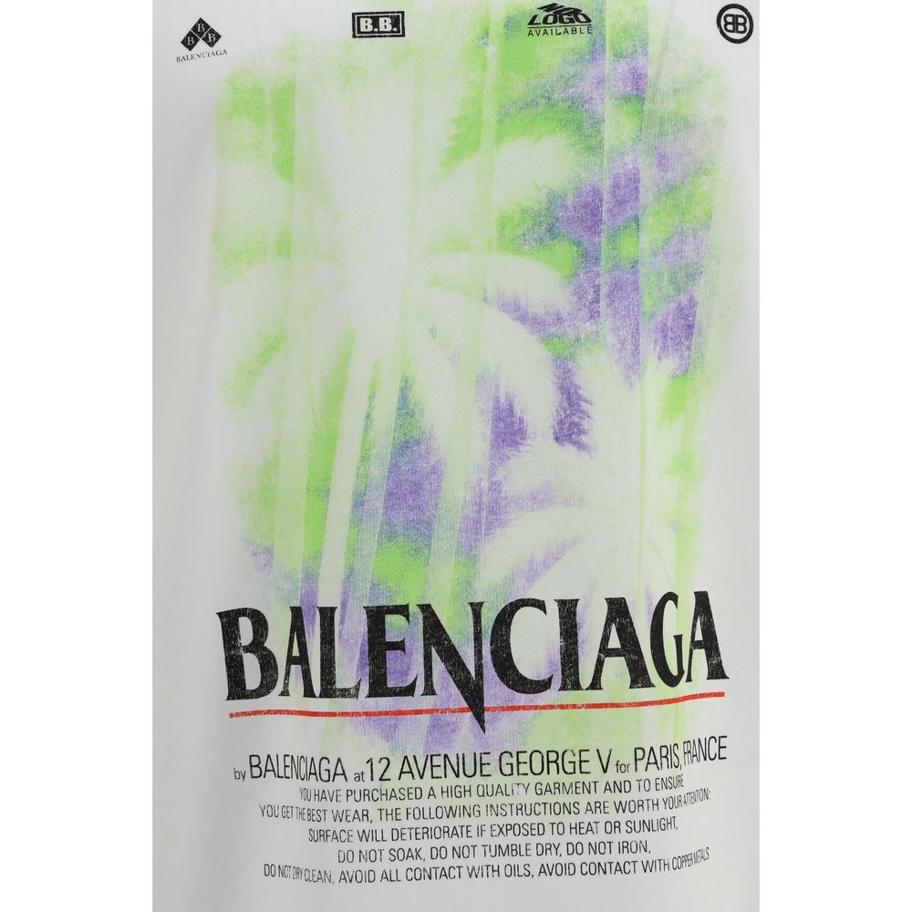 Balenciaga Weißes Baumwoll-T-Shirt