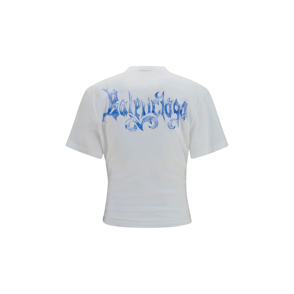 Balenciaga Weißes Baumwoll-T-Shirt