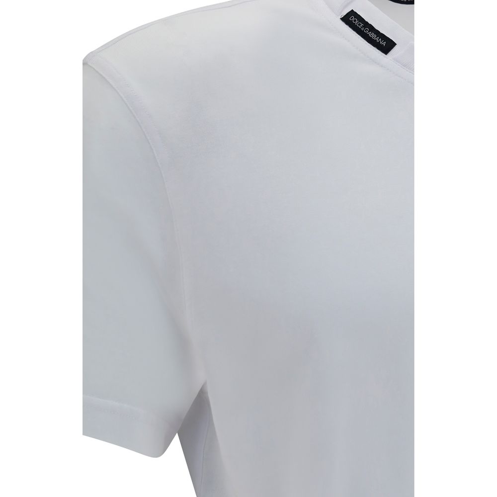 Dolce & Gabbana Weißes Baumwoll-T-Shirt