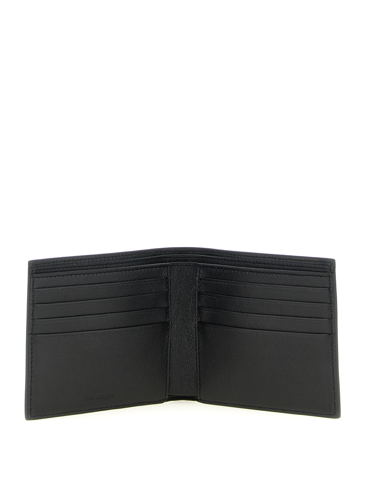 Balenciaga Schwarzes Kalbsleder Portemonnaie