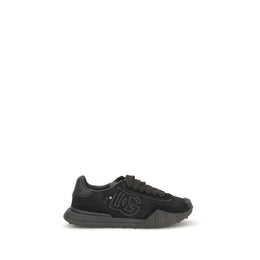 Dolce & Gabbana Schwarze Bos Taurus Kalbsleder Chunky Sneaker