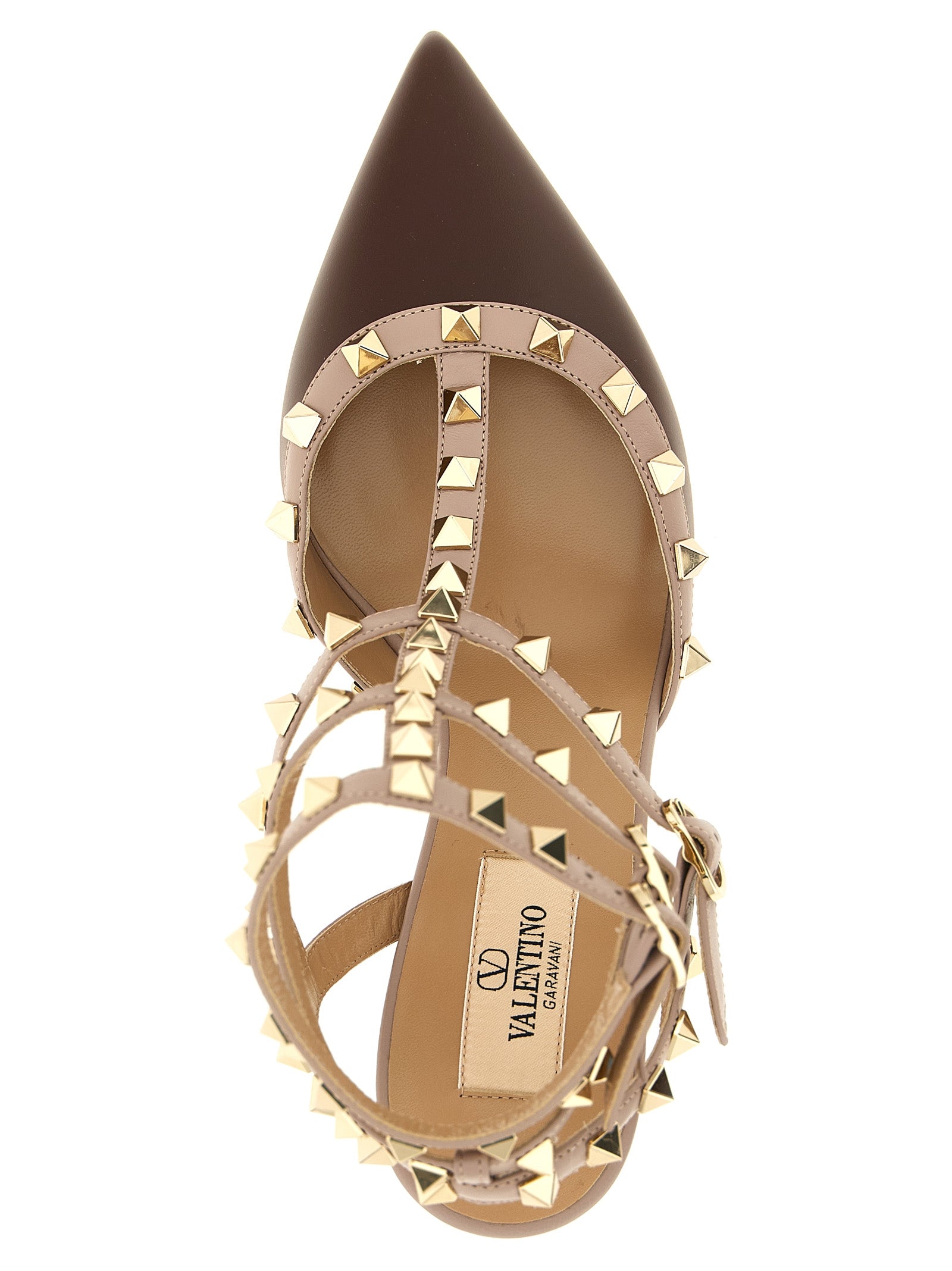 Valentino Garavani Mehrfarbige Pumps mit mittelhohem Absatz aus Lammleder