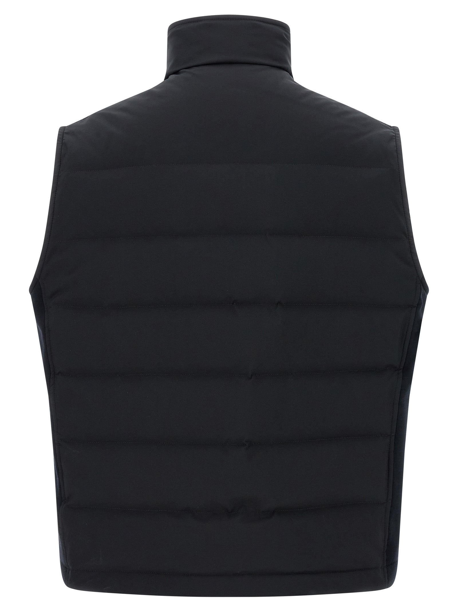 Brioni Ärmellose blaue Jacke aus Polyester