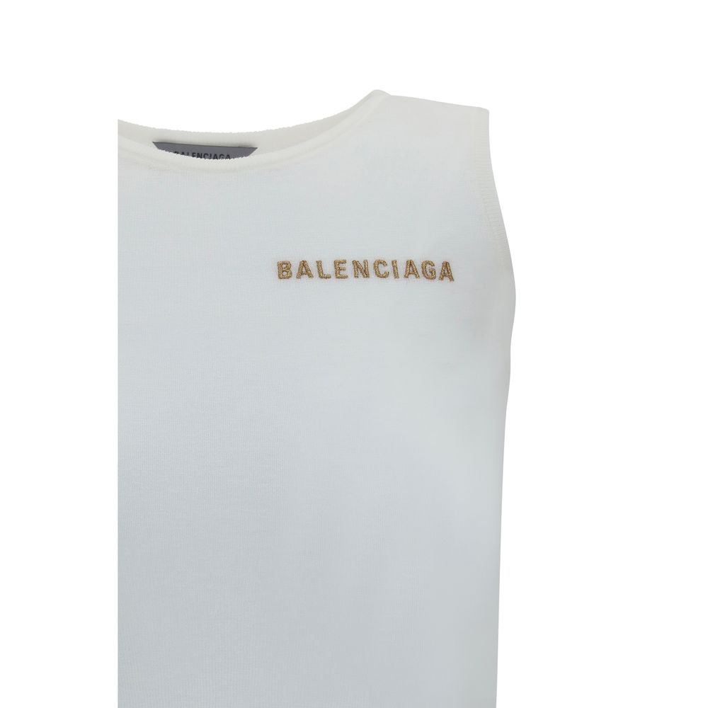 Balenciaga Weiße Baumwoll-Tanktops