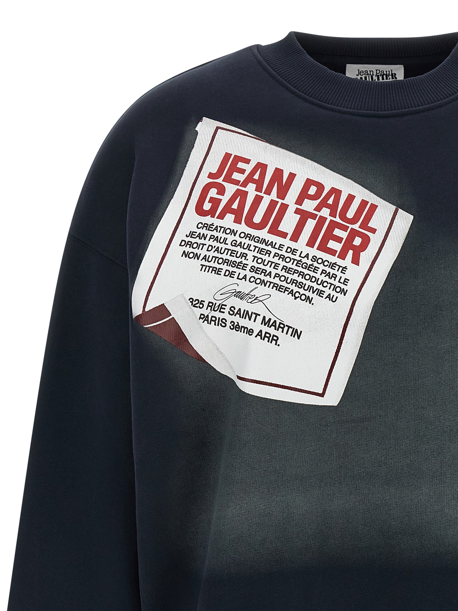 Jean Paul Gaultier Blauer Baumwoll-Sweatshirt