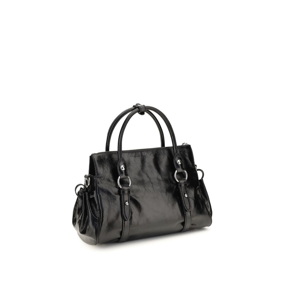 Miu Miu Schwarze Kalbsleder Bos Taurus Handtasche