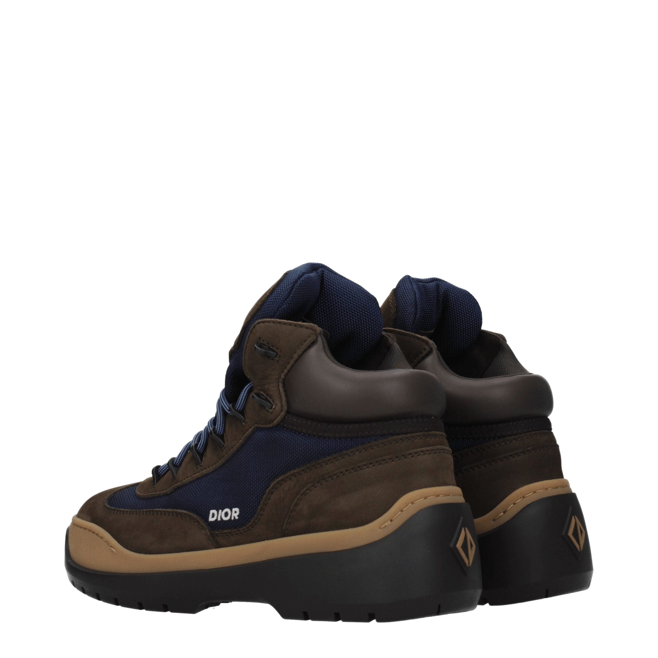 Christian Dior Braune Lederstiefeletten