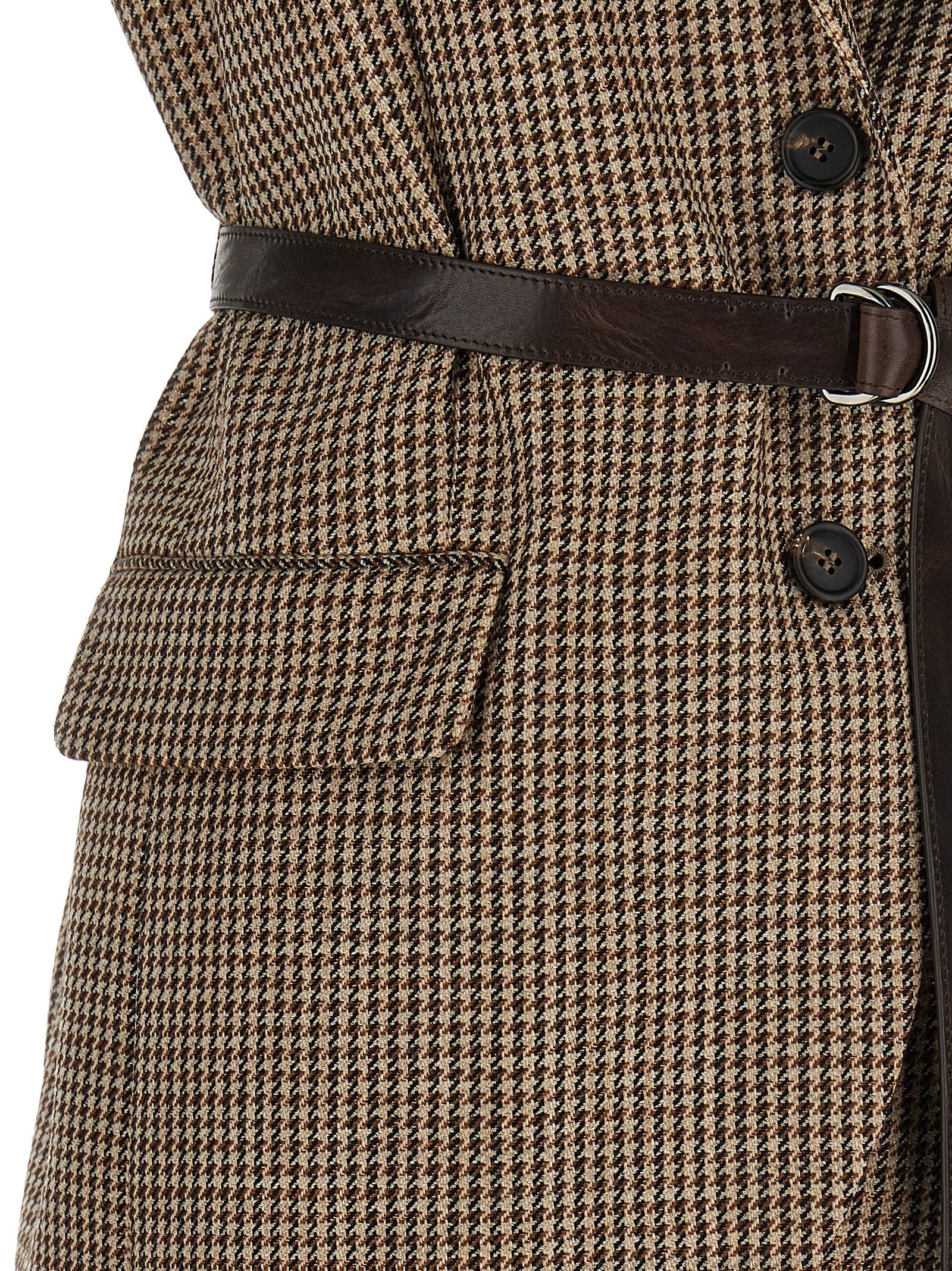 Brunello Cucinelli Ärmellose Weste aus reiner Schurwolle in Beige