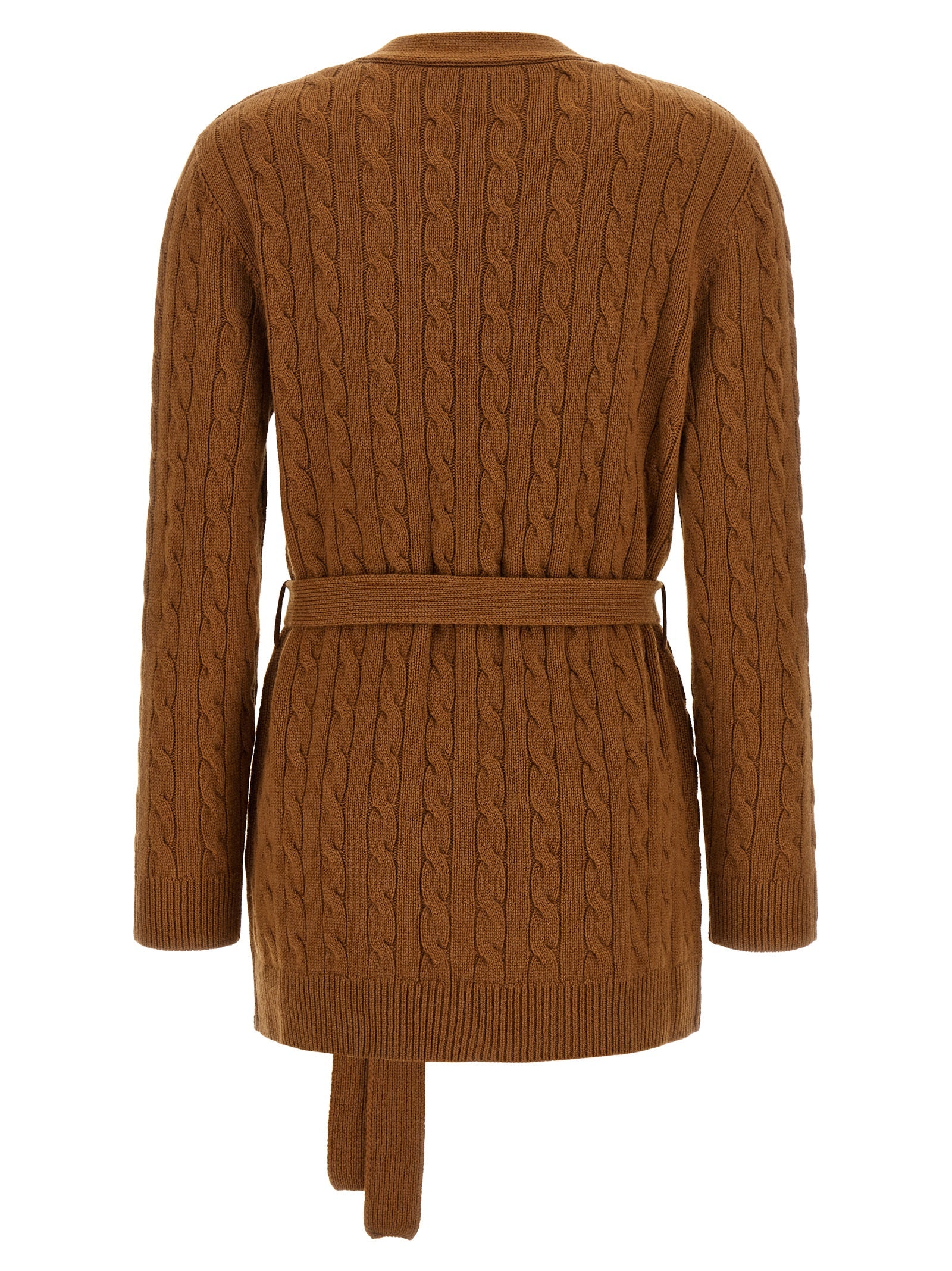 Valentino Garavani Brauner Kaschmir-Strickjacke