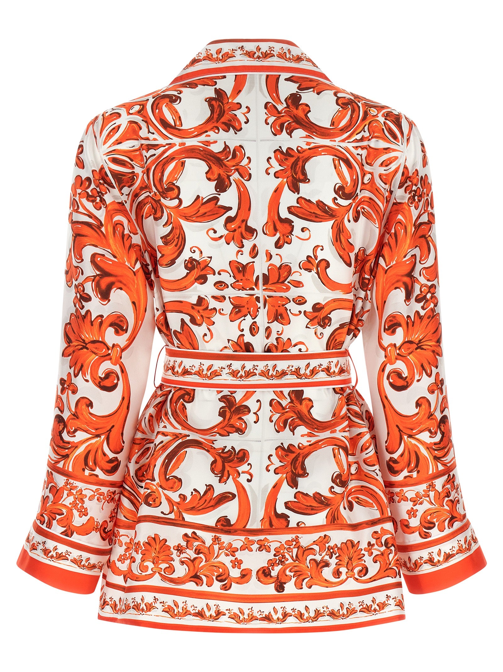 Dolce & Gabbana Orange Seidenbluse