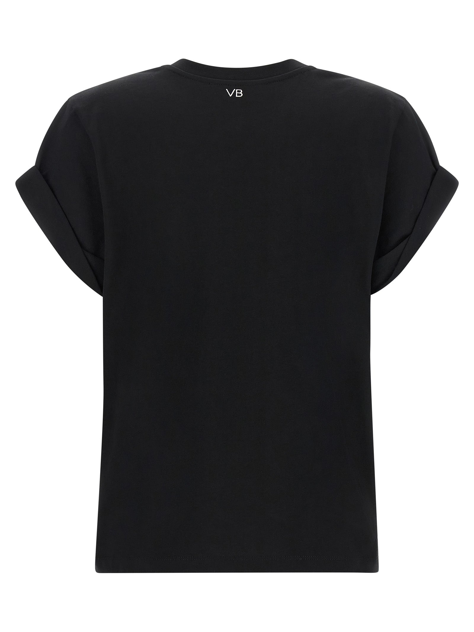 Victoria Beckham Schwarzes Baumwoll-T-Shirt