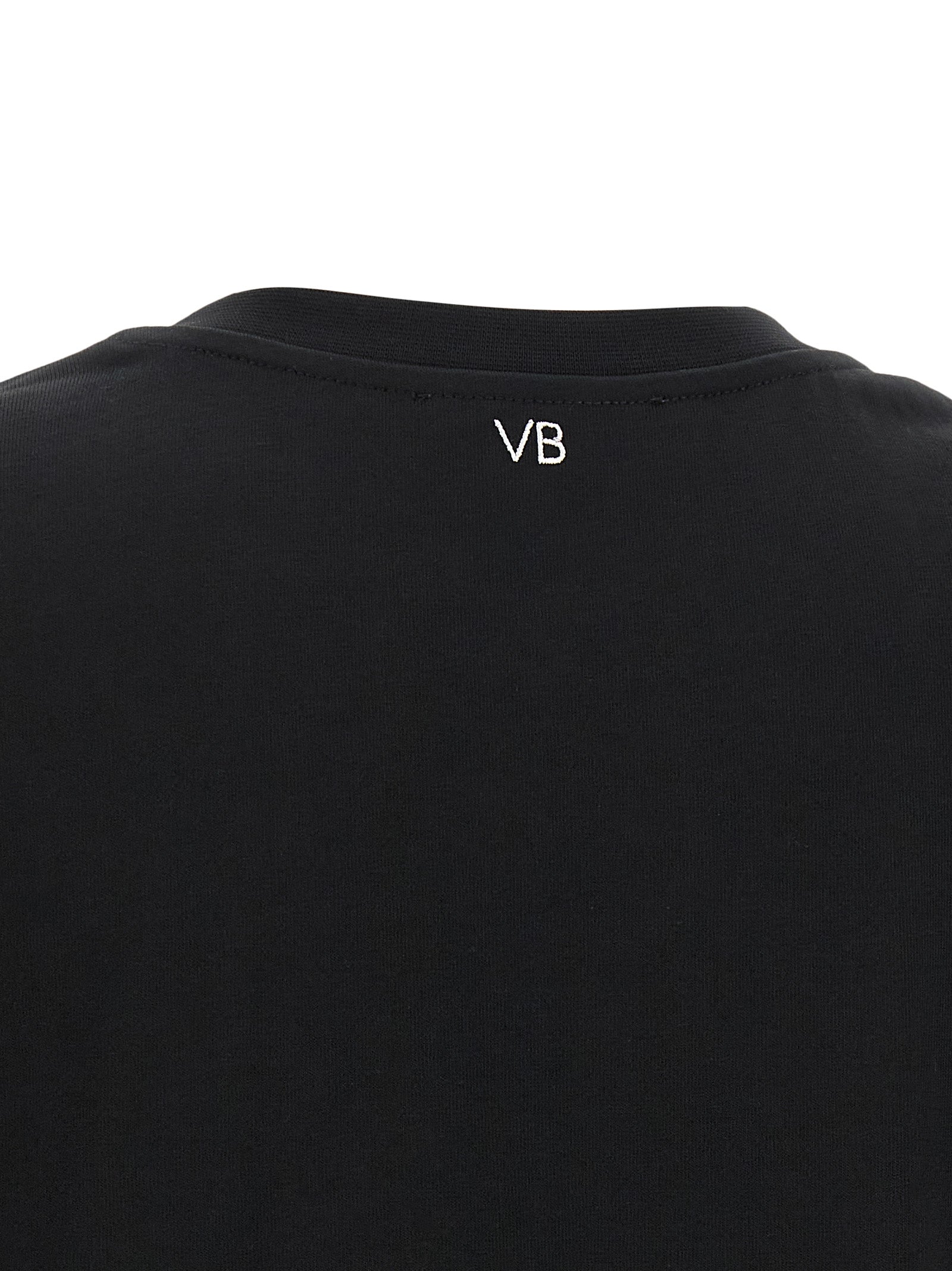 Victoria Beckham Schwarzes Baumwoll-T-Shirt