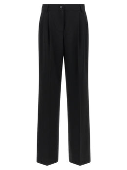 Dolce & Gabbana Schwarze Hose aus reiner Schurwolle